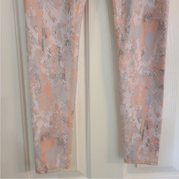 L Alo Pink and Grey Snakeskin Leggings - Picture 7 of 14